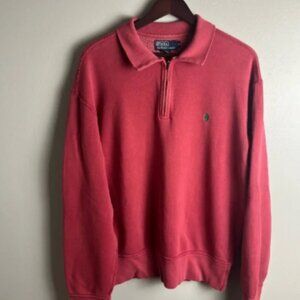 Vintage polo half zip pullover men’s XL